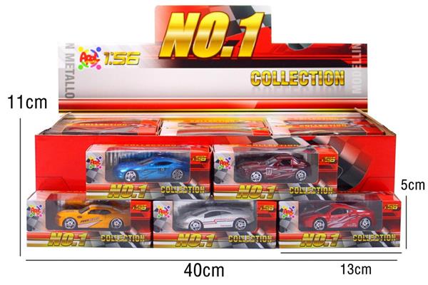 MODELLI AUTO IN METALLO 6 ASS SC