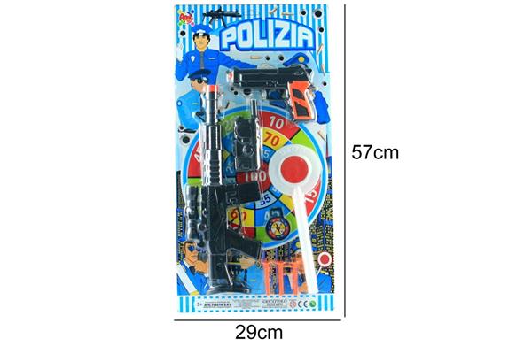 BL. MITRA+PISTOLA POLIZIA +PALET