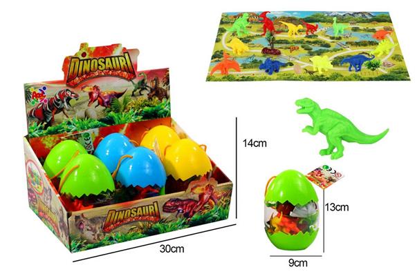 SET OVETTO C/ 6 PZ DINOSAURI