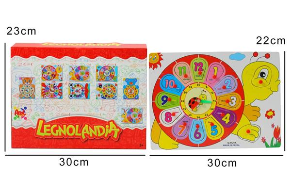 LEGNOLANDIA ANIMAL CLOCK 6ASS.