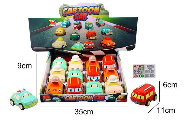 CARTOON CAR 4 ASS.