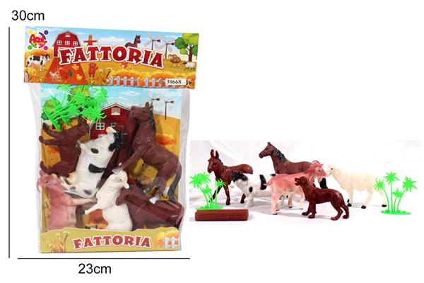 SET 10 PZ ANIMALI FATTORIA