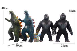 SET GOZILLA 2 COLORI ASS. + KING