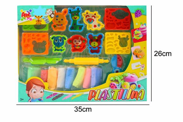SET PLASTILINA C/ FORMETTE 2 ASS