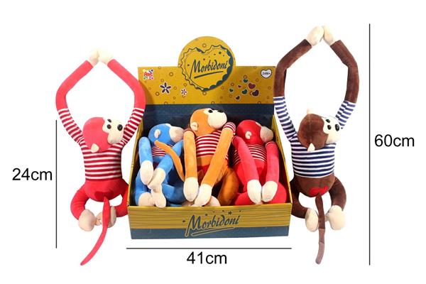 PELUCHE 60CM SCIMMIA 4ASS.