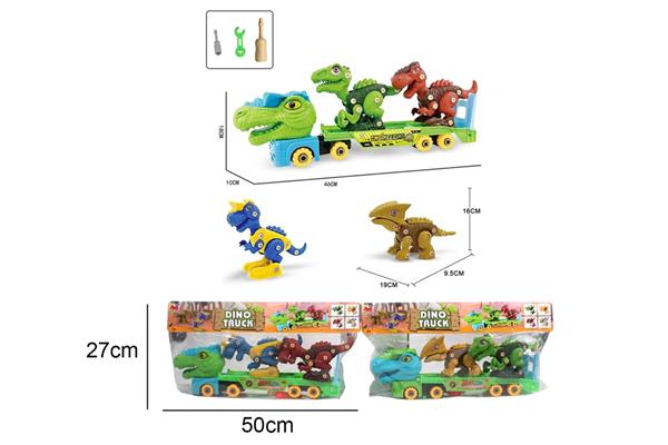 SET DINO AUTOCARRO +2 DINOSAURI