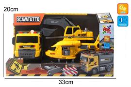 SET 3 AUTOMEZZI SCAVATUTTO MUSIC