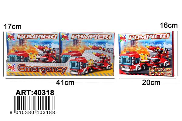 SET BLOKS POMPIERI 3 ASS.