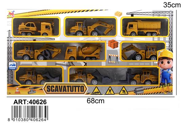 SET 9 AUTOMEZZI SCAVATUTTO