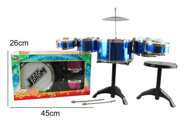 BATTERIA 5 PIATTI ROCK 2 COLORI